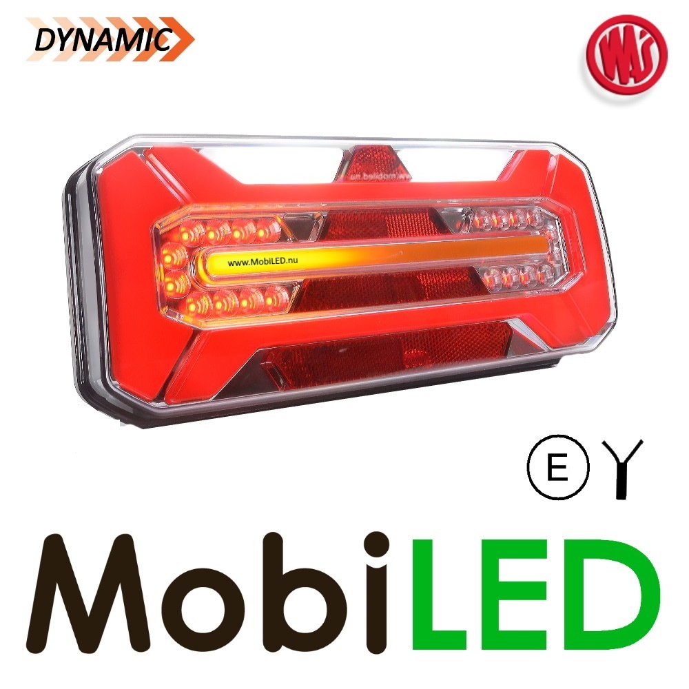 WAS NEON look dynamic Trailer rear light E-mark 5 functions 12/24 volts Left WAS NEON look dynamic Trailer rear light E-mark 5 functions 12/24 volts Left