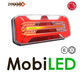 WAS Achterlicht dynamisch 5 functies bajonet 7pin NEON look links