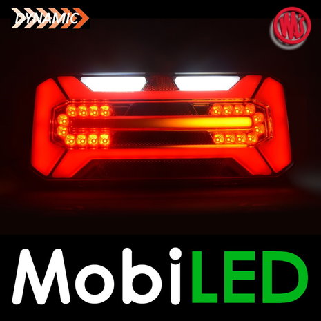 WAS NEON look dynamisch aanhanger achterlicht  E-keur 5 functies 12/24 volt 7-pins - Rechts WAS NEON look dynamisch aanhanger achterlicht  E-keur 5 functies 12/24 volt 7-pins - Rechts