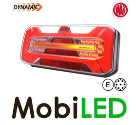 WAS NEON look dynamisch Trailer achterlicht 7-pins Rechts WAS NEON look dynamisch Trailer achterlicht 7-pins Rechts