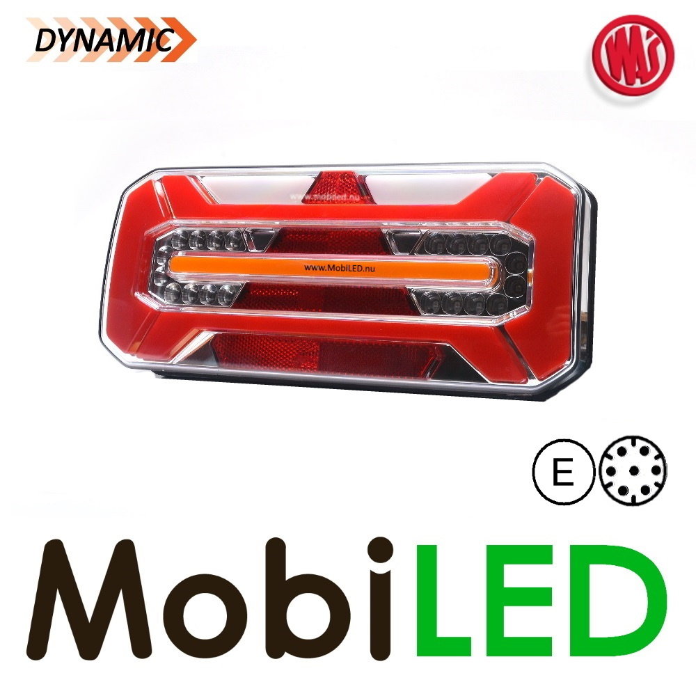 WAS NEON look dynamisch aanhanger achterlicht  E-keur 5 functies 12/24 volt 7-pins - Rechts WAS NEON look dynamisch aanhanger achterlicht  E-keur 5 functies 12/24 volt 7-pins - Rechts