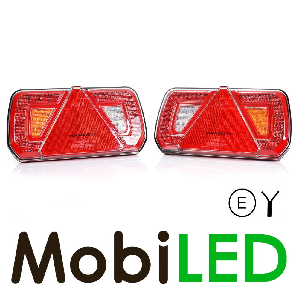LED Feu arrière remorque  E-marque 12-24 volts 5 fonctions Gauche
