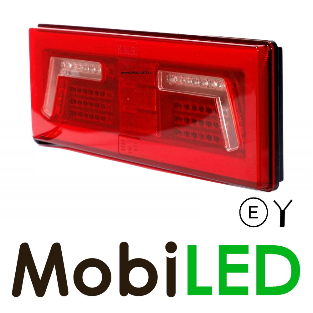 Feu arrière look NEON rectangle E-marque 5 fonctions 10-30 volts Droit Feu arrière look NEON rectangle E-marque 5 fonctions 10-30 volts Droit