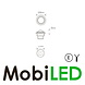 Markeerverlichting inbouw rond28mm Wit E-keur Markeerverlichting inbouw rond28mm Wit E-keur