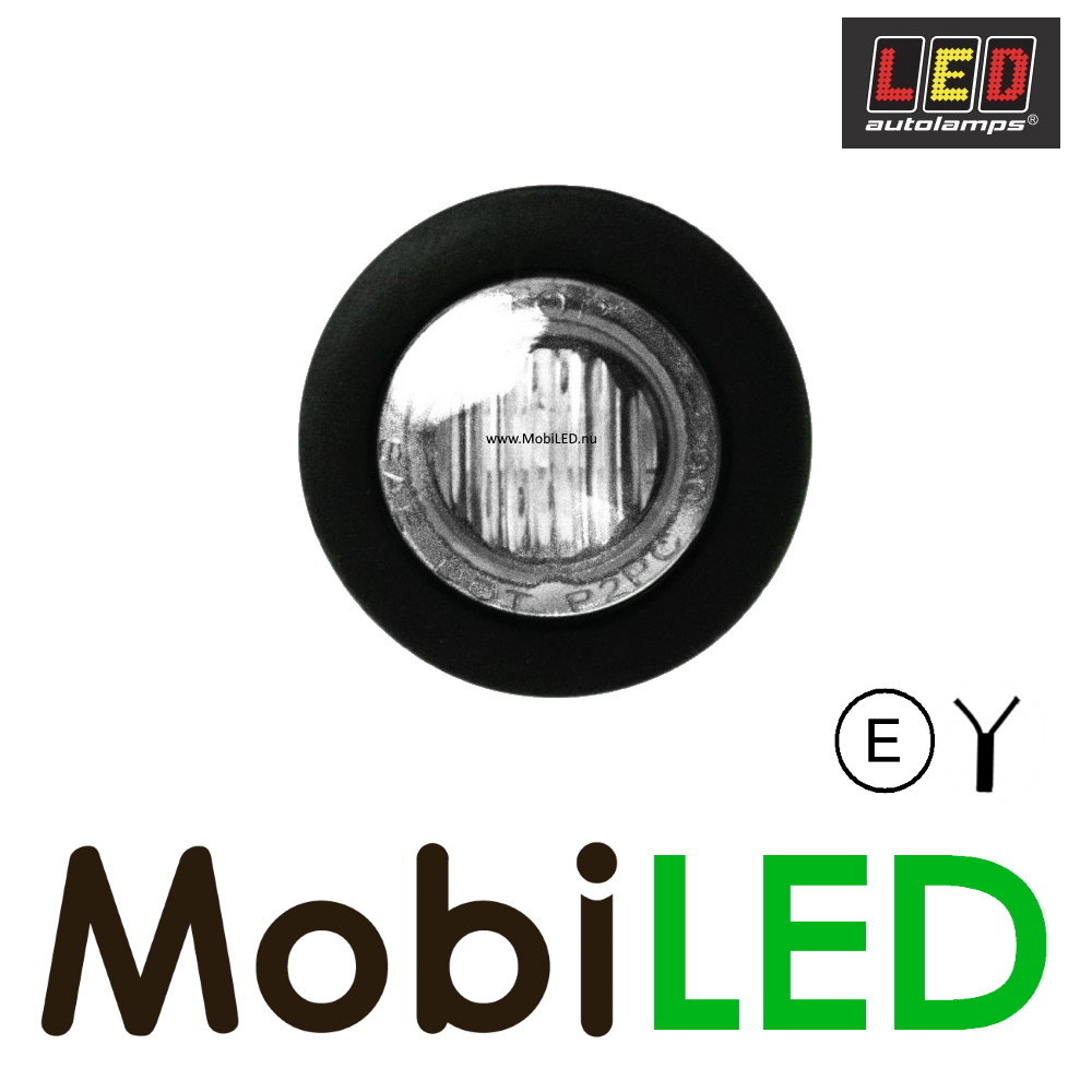 LED autolamps Marker light White round 28mm E-mark LED autolamps Marker light White round 28mm E-mark