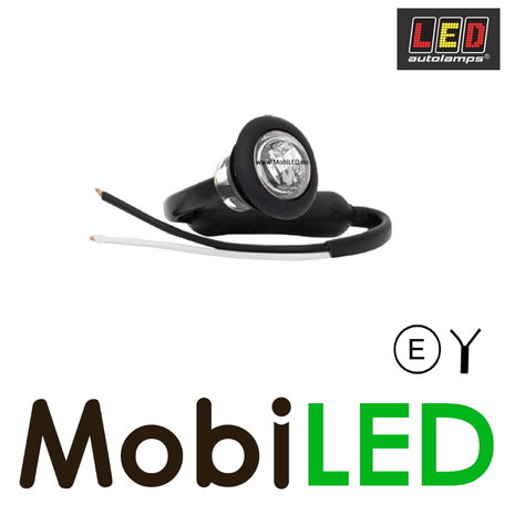 LED autolamps Markeerverlichting Wit rond 28mm E-keur
