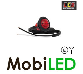 LED autolamps Markeerverlichting Rood rond 28mm E-keur LED autolamps Markeerverlichting Rood rond 28mm E-keur