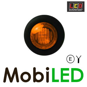 Marker lighting Amber round 28mm E-mark