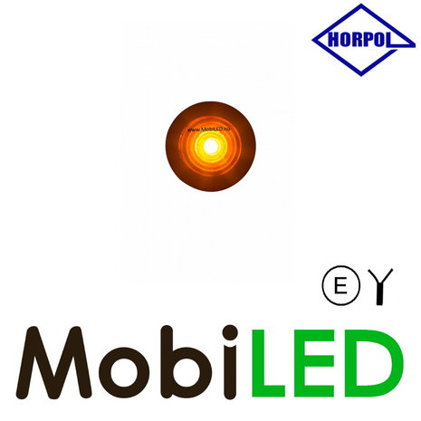 HORPOL Round position light flat mounting amber