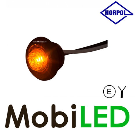 HORPOL Round position light flat mounting amber