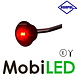 HORPOL Round position light red flat mount HORPOL Round position light red flat mount