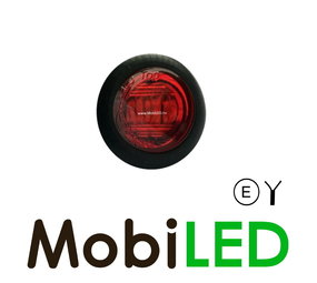 Markeerverlichting inbouw rood rond 28 mm Markeerverlichting inbouw rood rond 28 mm