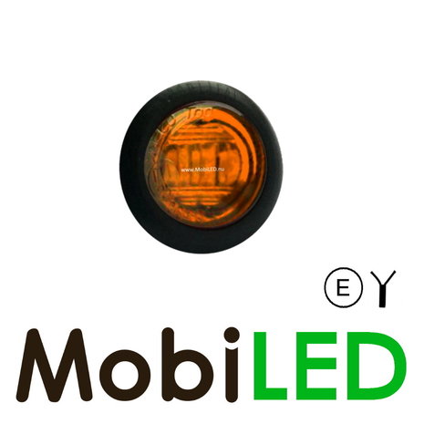 Marker lighting flush mount amber round 28mm E-mark