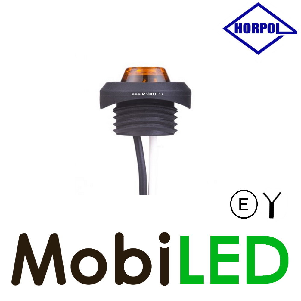 HORPOL Round position light amber round mount