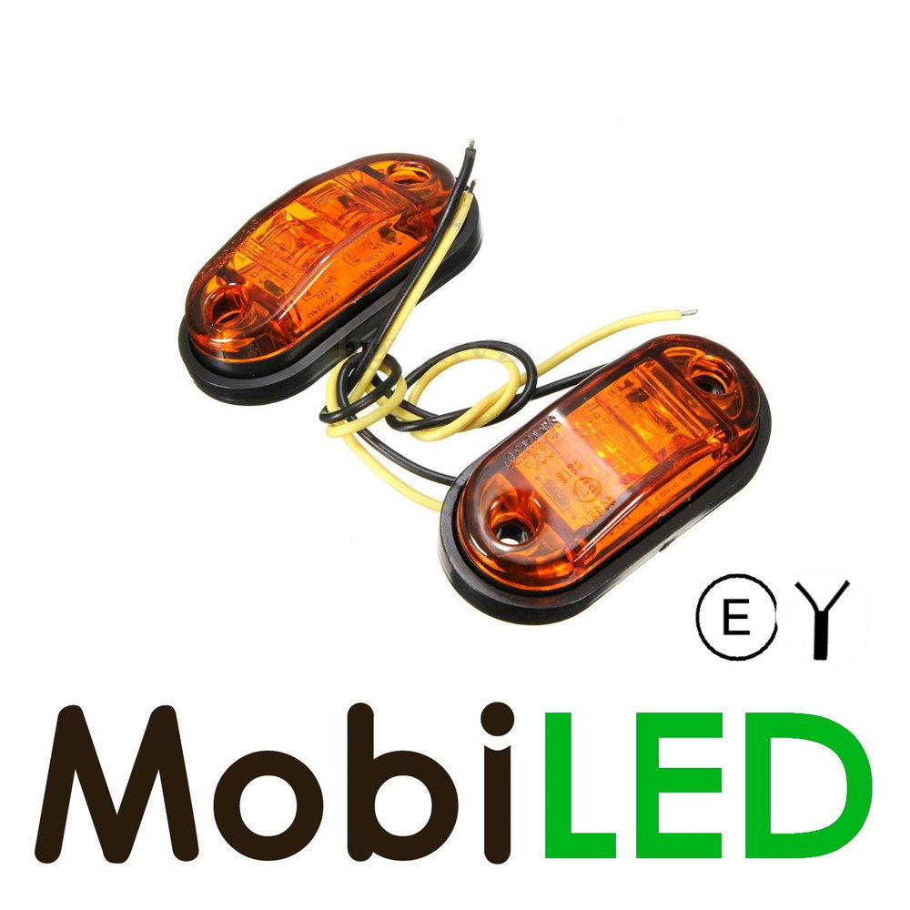 Side marking Amber multivoltage E-mark Side marking Amber multivoltage E-mark