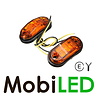 Side marking amber multivoltage E-mark