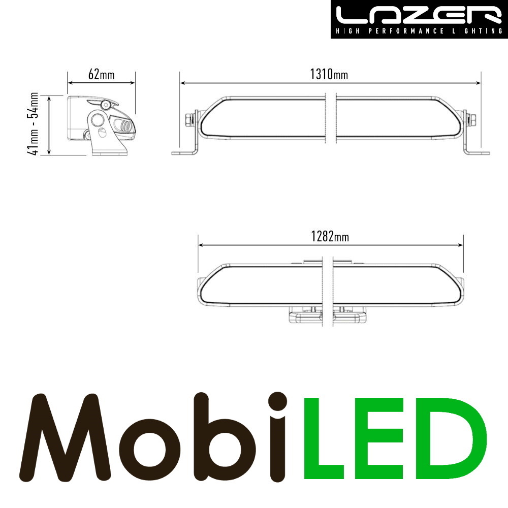 LAZER Lazer Linear 48 standaard 1282mm 168W