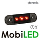 Strands Strands Marquage ligne slim rouge lentille dark E-marque 12-24 volts