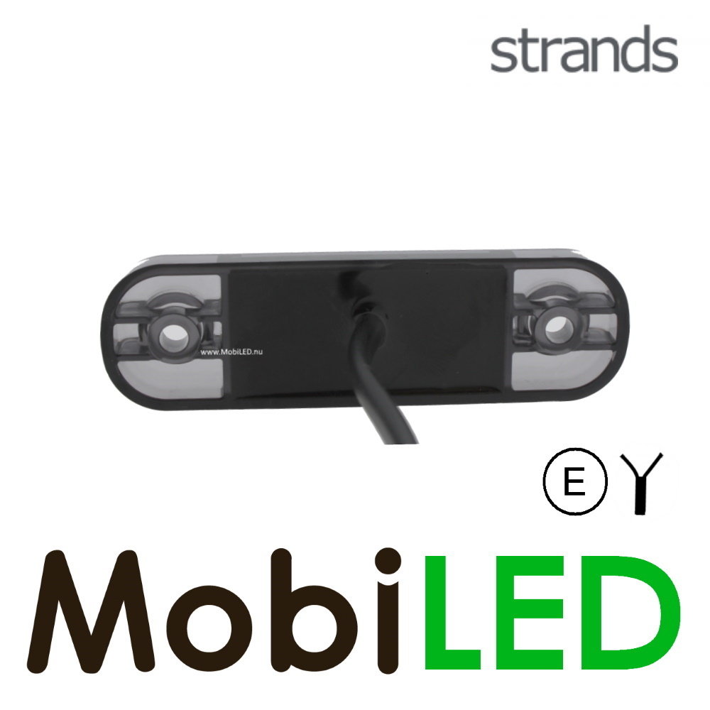 Strands Strands Markering Slim line donker uiterlijk Wit E-keur 12-24 volt Strands Strands Markering Slim line donker uiterlijk Wit E-keur 12-24 volt