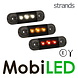 Strands Strands Marquage ligne slim blanc aspect foncé E-marque 12-24 volts Strands Strands Marquage ligne slim blanc aspect foncé E-marque 12-24 volts