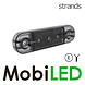 Strands Strands Marking slim line white dark look E-mark 12-24 volts