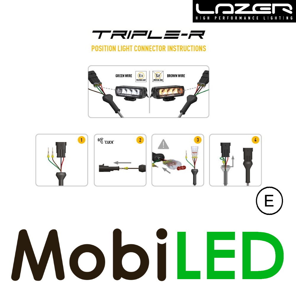 LAZER LAZER Triple-R 850 met positielicht 32,2 cm 66W LAZER LAZER Triple-R 850 met positielicht 32,2 cm 66W