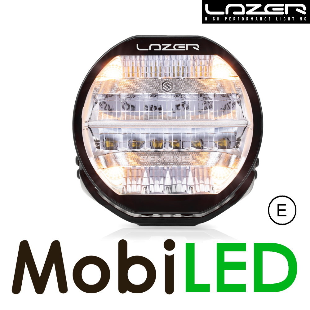 LAZER Lazer Sentinel spot light standard with position light Chrome 9" 87 watts E-mark