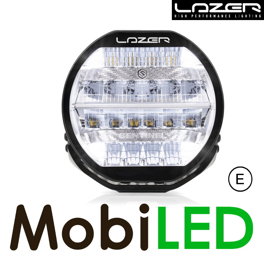 LAZER Lazer Sentinel projecteur loin standard avec feu de position Chrome 9" 87 watts E-marque LAZER Lazer Sentinel projecteur loin standard avec feu de position Chrome 9" 87 watts E-marque