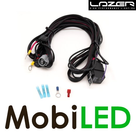 LAZER Kabelset 1 lamp hoog vermogen (12V)