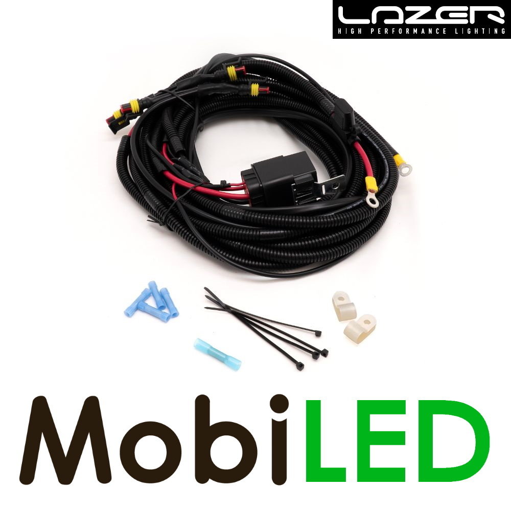 LAZER Kabelset 4 lampen laag vermogen met splice (12V) LAZER Kabelset 4 lampen laag vermogen met splice (12V)