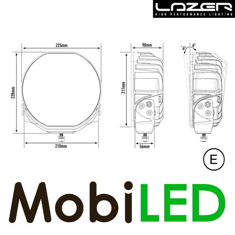 LAZER Sentinel spot light standard with position light Chrome 9 inch 87 Watt LAZER Sentinel spot light standard with position light Chrome 9 inch 87 Watt