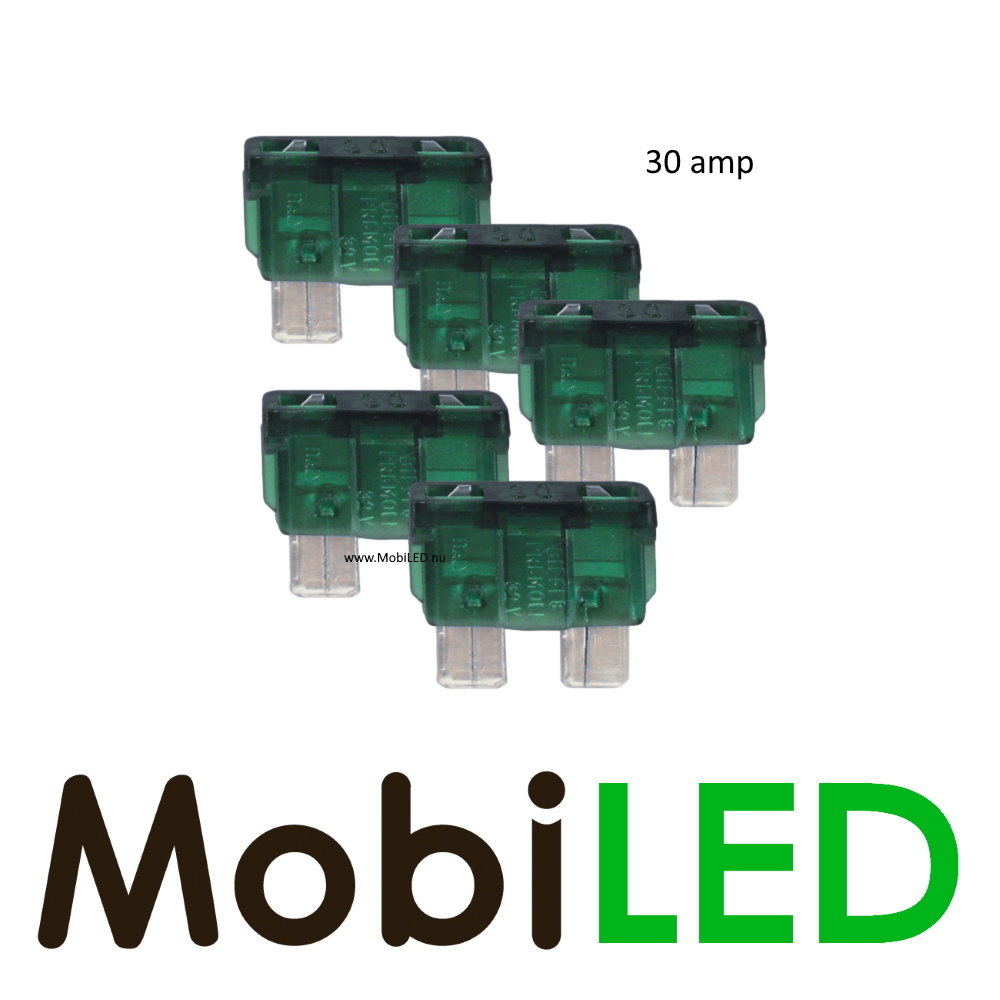 30 ampère steekzekering 5 stuks 30 ampère steekzekering 5 stuks