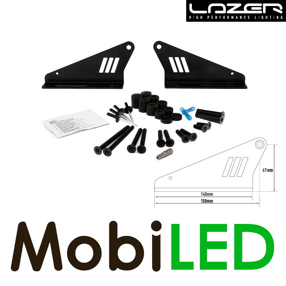 LAZER Roof mounting set LED bars without roof rails 67mm