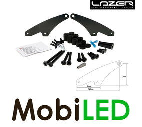 LAZER Dakmontageset met dakrails 73mm LAZER Dakmontageset met dakrails 73mm
