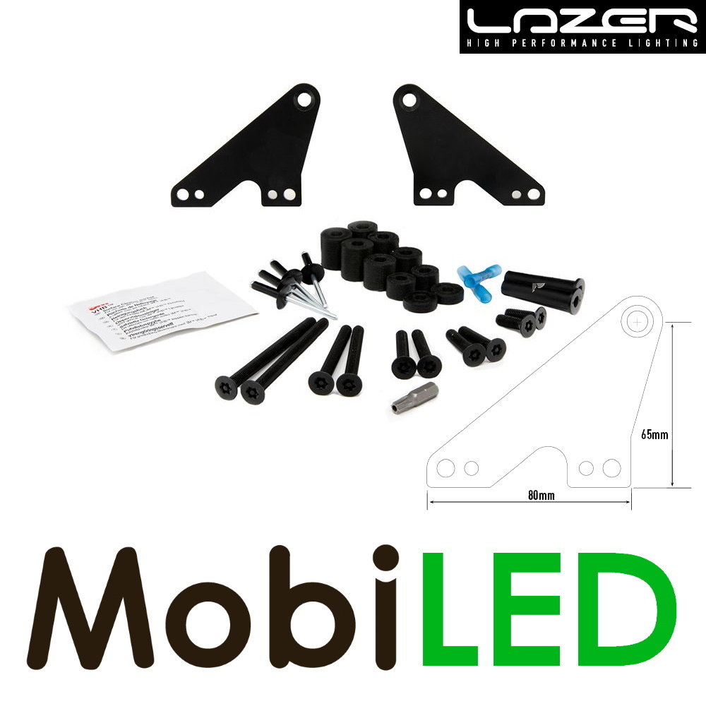 LAZER Kit de montage sur toit bar LED avec rails de toit 65mm LAZER Kit de montage sur toit bar LED avec rails de toit 65mm