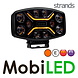 Strands Strands Dark Knight Insane met amber/wit positielicht en flitser 9 inch E-keur Strands Strands Dark Knight Insane met amber/wit positielicht en flitser 9 inch E-keur