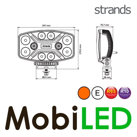 Strands Strands Dark Knight Intense 9" flash, position light amber/white