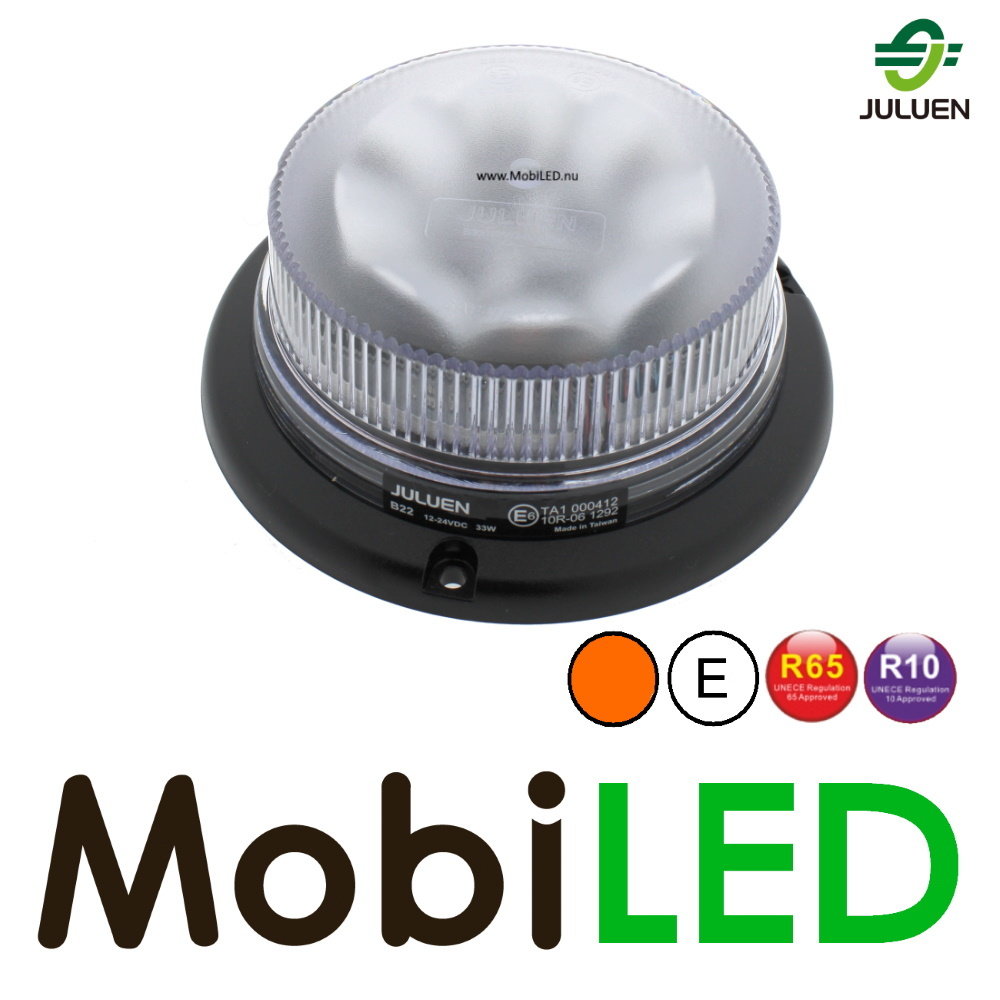Juluen Juluen B22 Amber/Clear Beacon / flash lamp fixed mounting E-mark