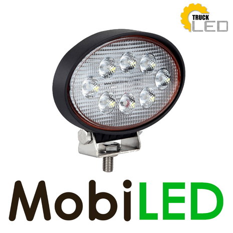 TruckLED Lampe de travail 16W ovale E-marque TruckLED Lampe de travail 16W ovale E-marque