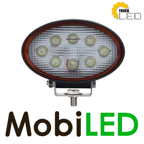 TruckLED Lampe de travail 16W ovale E-marque TruckLED Lampe de travail 16W ovale E-marque