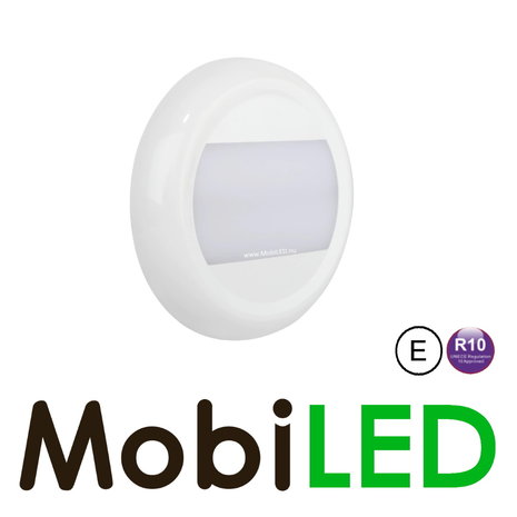 Ronde interieurverlichting wit 12-24 volt zonder schakelaar Ronde interieurverlichting wit 12-24 volt zonder schakelaar