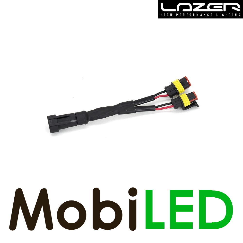 LAZER Y-splitter 1 lamp naar 2 laag vermogen LAZER Y-splitter 1 lamp naar 2 laag vermogen