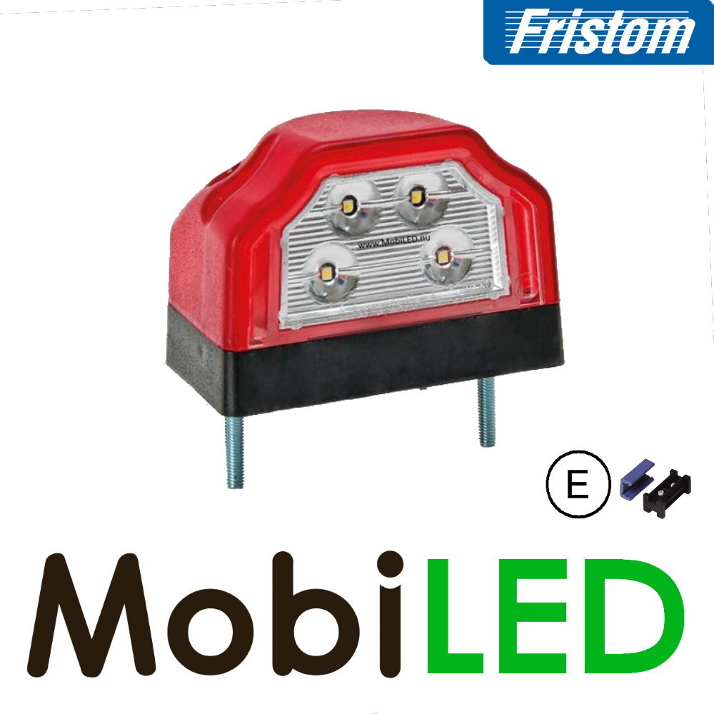 Fristom License plate lighting Red E-mark 0,75mm2 connector