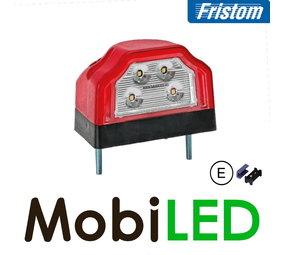 Fristom Éclairage de plaque d’immatriculation 0,75mm² connecteur rouge