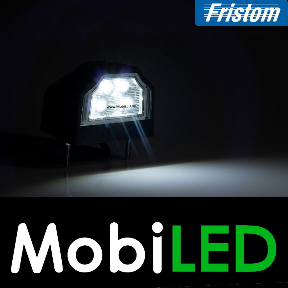Fristom License plate lighting Black E-mark