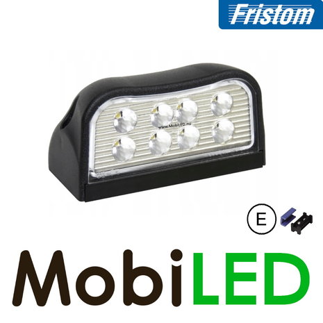 Fristom Éclairage de plaque d'immatriculation E-mark 12-24 volts connecteur 0,75mm² Fristom Éclairage de plaque d'immatriculation E-mark 12-24 volts connecteur 0,75mm²