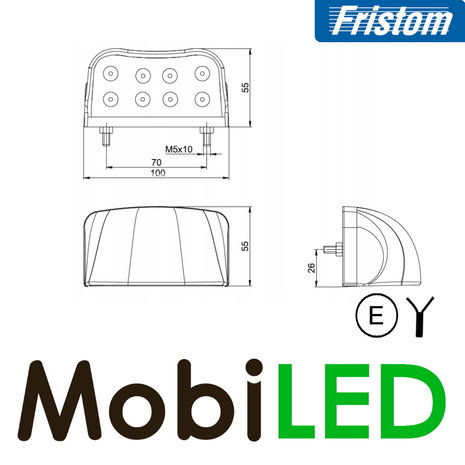 Fristom License Plate Lighting E-mark 12-24 volts Fristom License Plate Lighting E-mark 12-24 volts