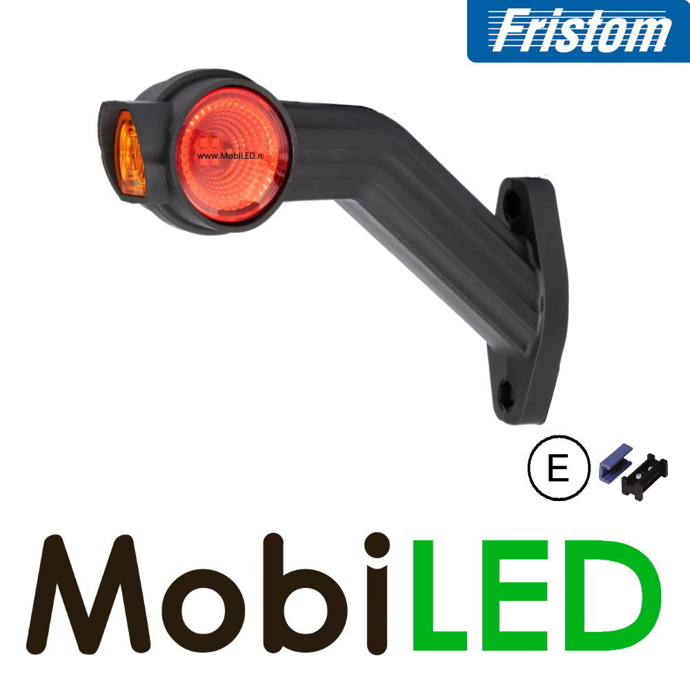 Fristom Pendant lamp oblique model Left 0,75mm2 connector E-mark red/amber/white 12-24 volts