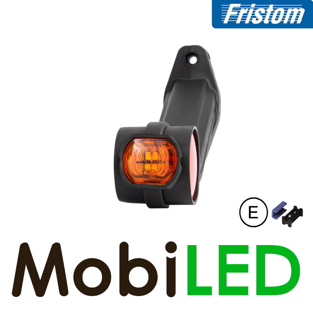 Fristom Lampe pendentive modèle oblique Gauche 0,75mm2 connecteur E-mark rouge/ambre/blanc 12-24 volts