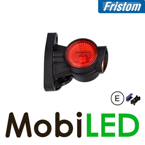 Fristom Lampe pendentive Droite court 0,75mm2 connecteur E-mark rouge/ambre/blanc 12-24 volts